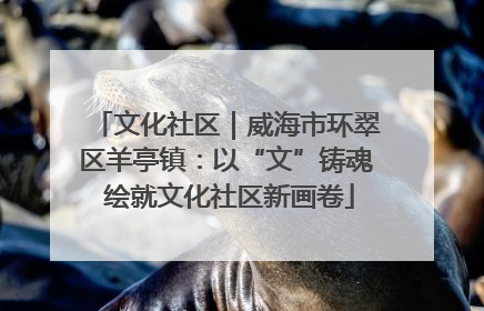 文化社区｜威海市环翠区羊亭镇：以“文”铸魂 绘就文化社区新画卷